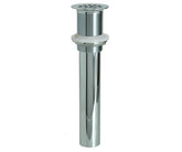 20 Hole Brass Lavatory Grid Drain - 6" Tailpiece without Overflow
